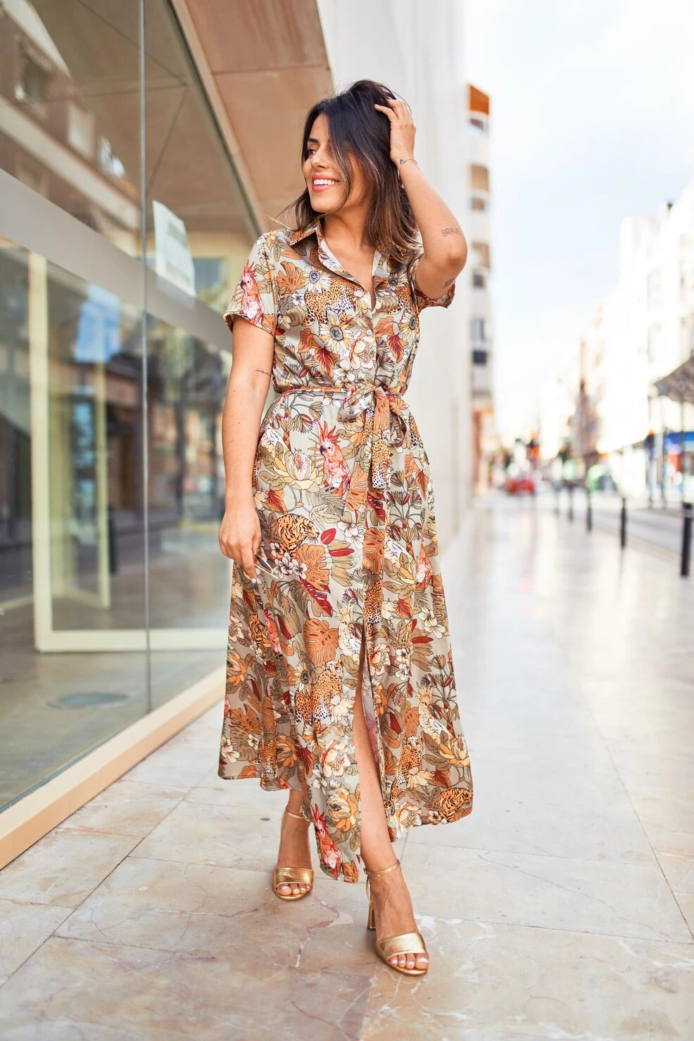 Floral Printed Women's Casual Dress